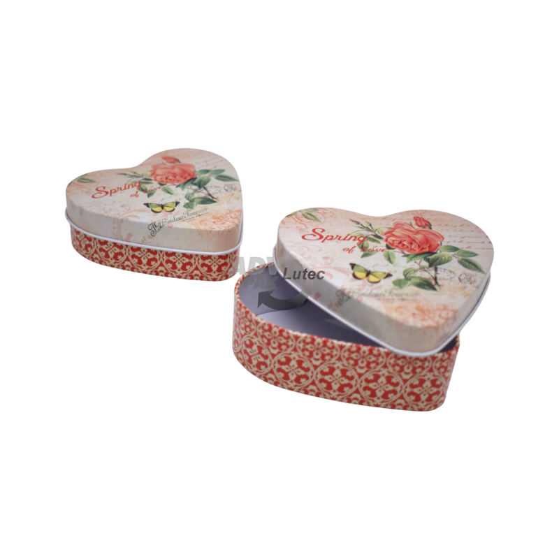 Geschenkdose Herzdose Heart roses S