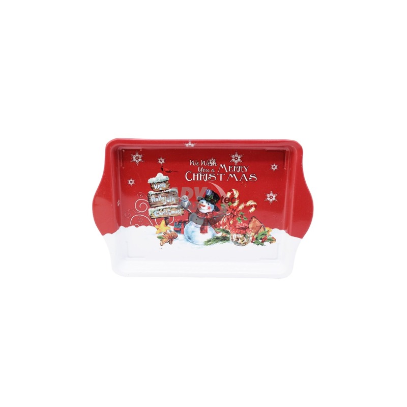 Tray/Blechteller,Weihnachten, Merry Christmas, snowman