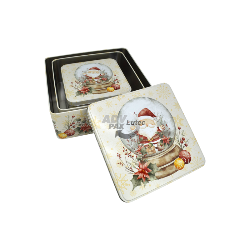 Weihnachtsdose Winterzauber Set Eckig