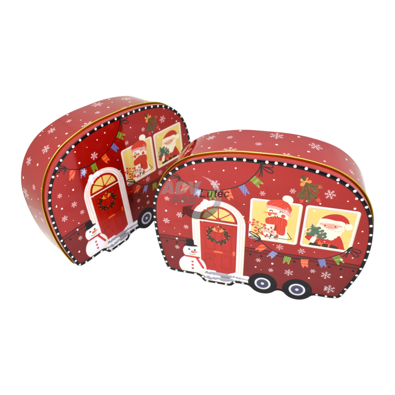 Weihnachtsdosen Geschenkdose Keksdose Santa Camper