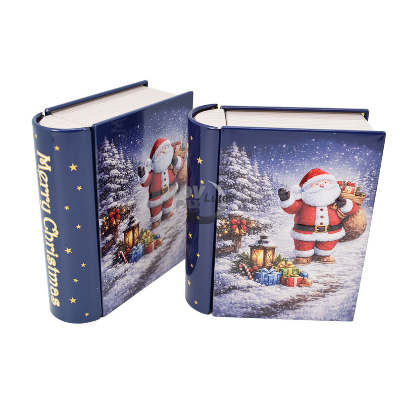 Weihnachtsdosen Geschenkdose Buchdose Book Santa
