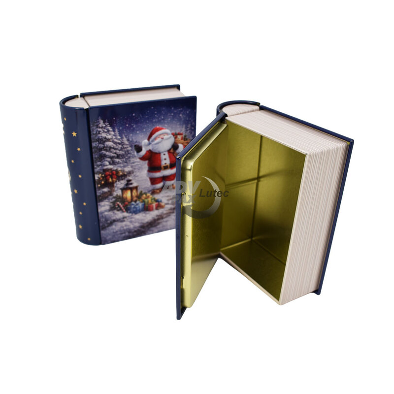 Weihnachtsdosen Geschenkdose Buchdose Book Santa