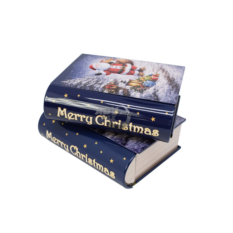 Weihnachtsdosen Geschenkdose Buchdose Book Santa