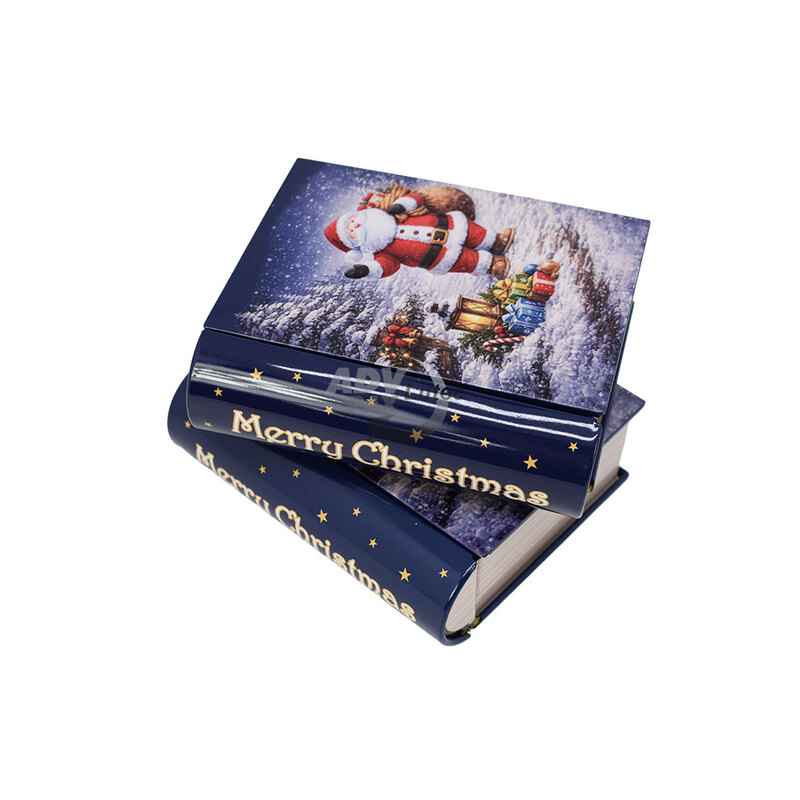Weihnachtsdosen Geschenkdose Buchdose Book Santa