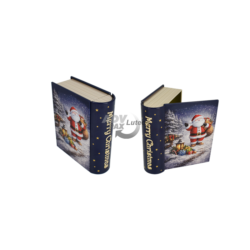 Weihnachtsdosen Geschenkdose Buchdose Book Santa