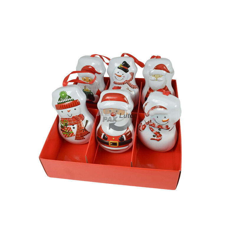 Weihnachtsbaumschmuck Weihnachtsdosen Happy snow set
