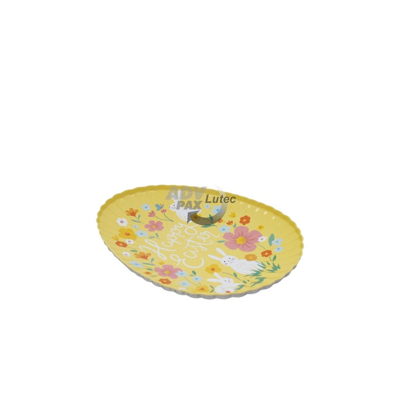 Tray,Happy Easter, Weißblech,Spring