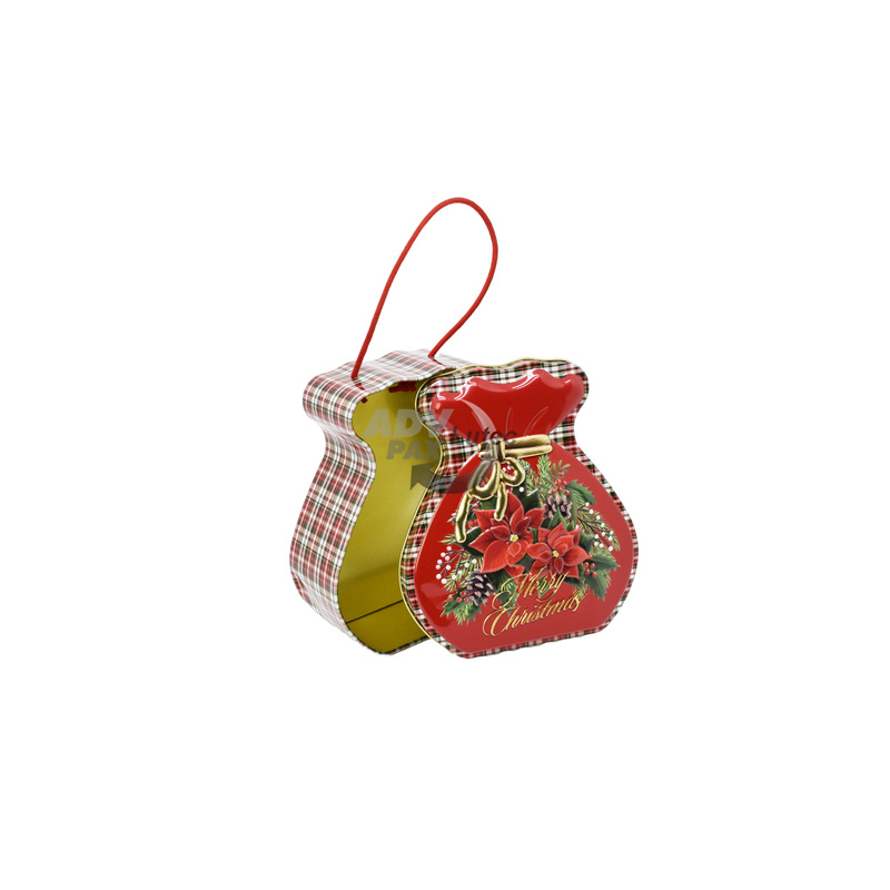 Merry Christmas,Santa,Weißblechdose,Anhänger