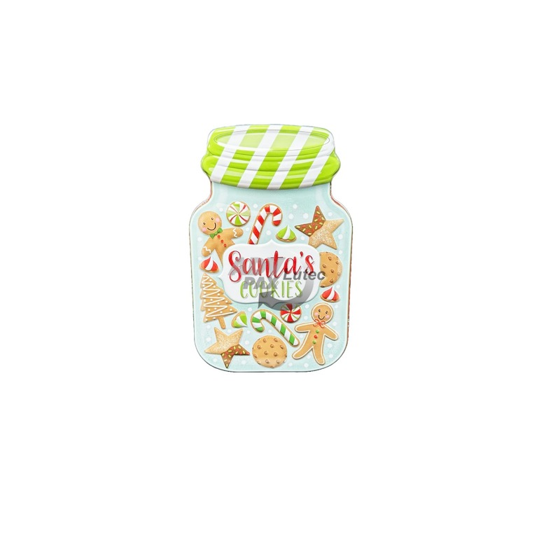 Süßigkeitendose,Santas cookies, Stülpdeckeldose