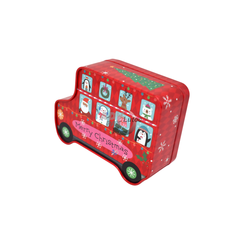 Weihnachtsdose Merry Christmas Bus