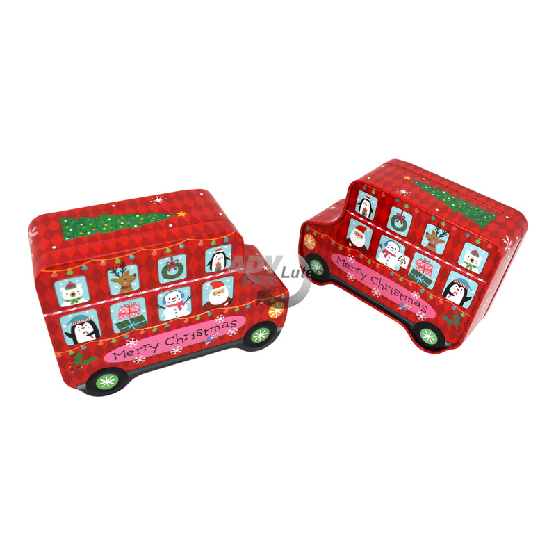 Weihnachtsdose Merry Christmas Bus