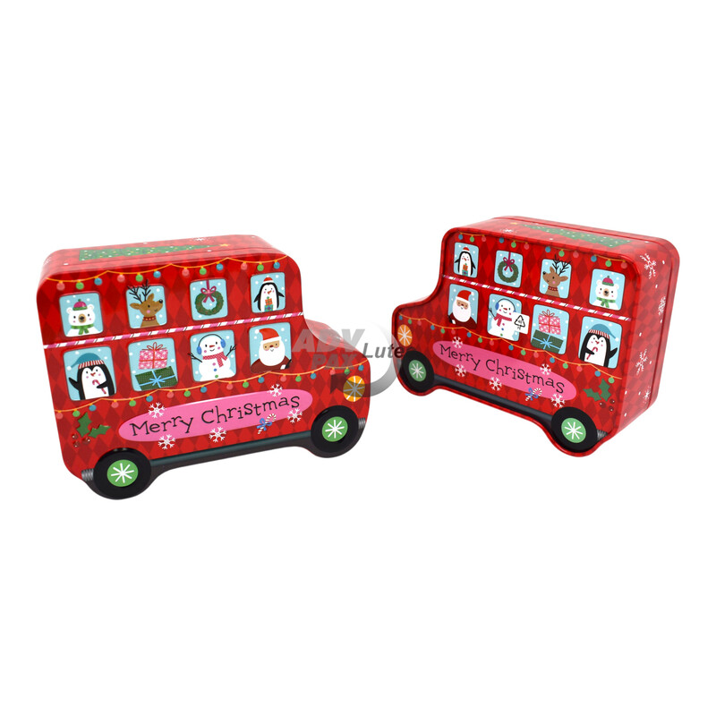 Weihnachtsdose Merry Christmas Bus