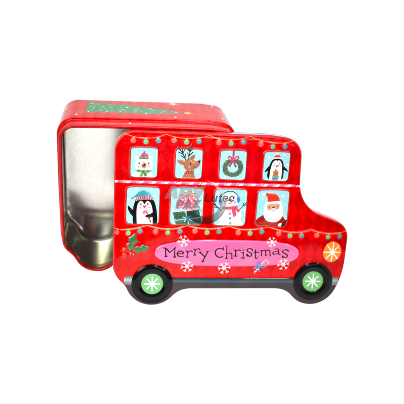 Weihnachtsdose Merry Christmas Bus