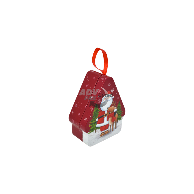Weihnachtsdose Baumschmuck Santa House
