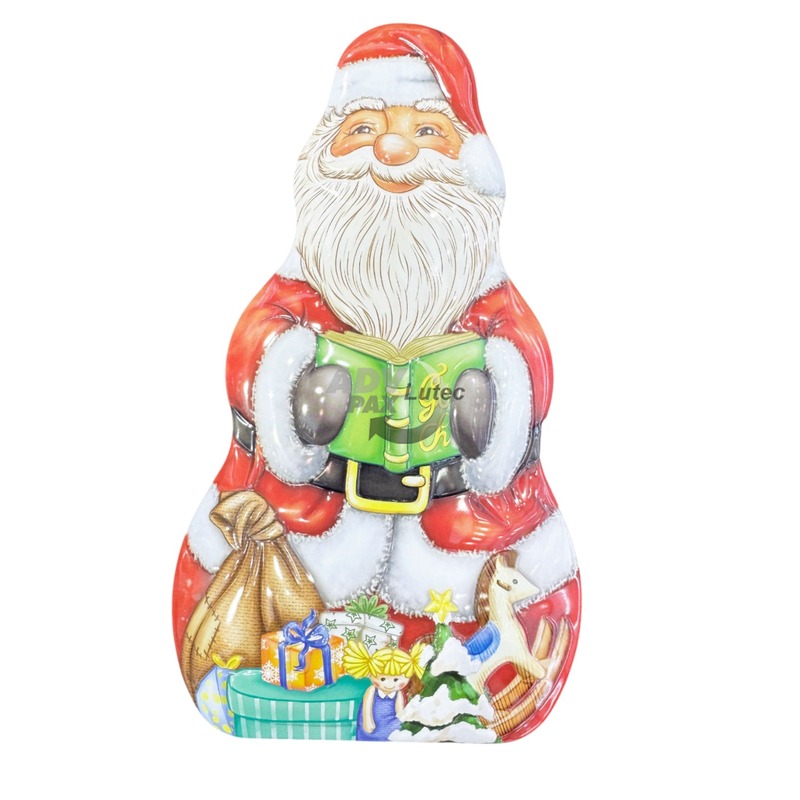 Santa-Story, Weihnachtsmann, Stülpdeckeldose, Weißblech 