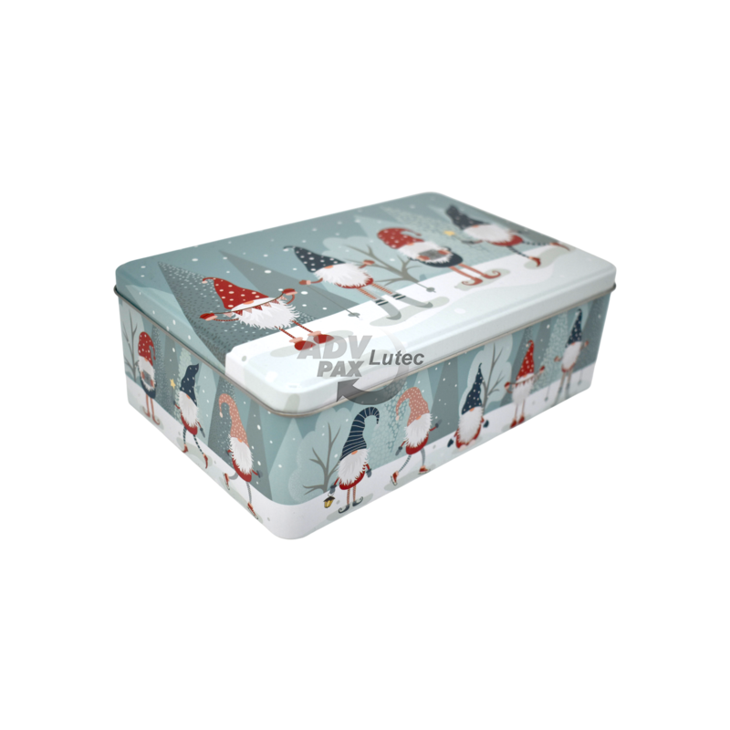 Weihnachtsdose Wichtel Rechteck