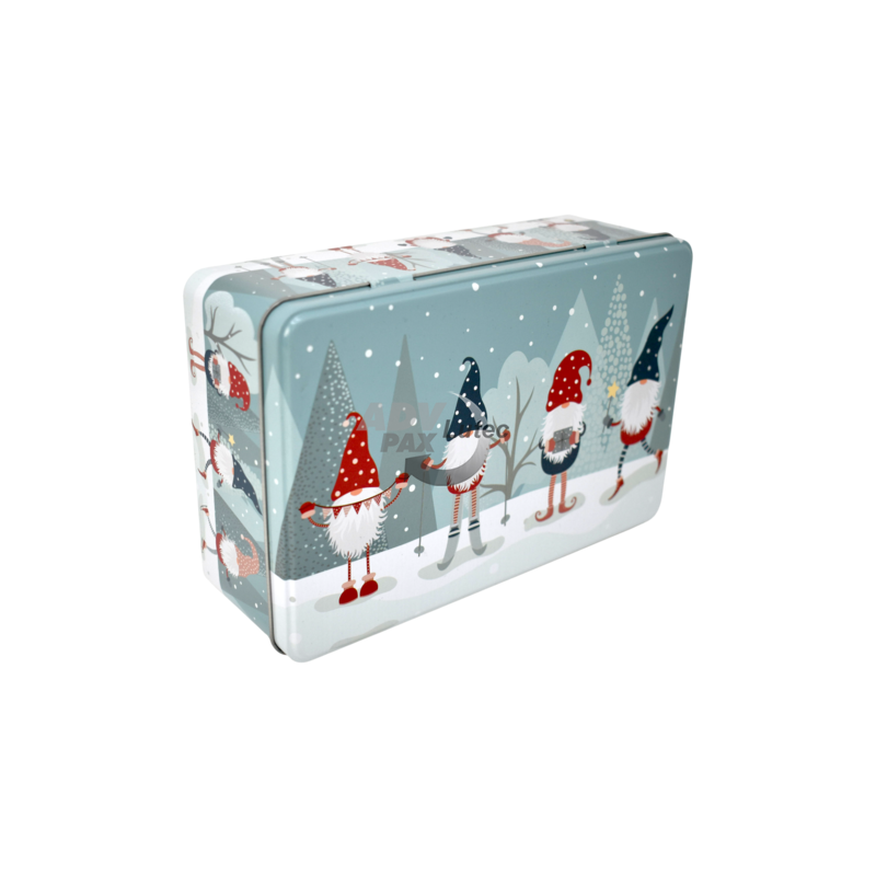 Weihnachtsdose Wichtel Rechteck
