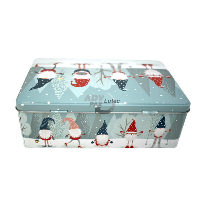 Weihnachtsdose Wichtel Rechteck