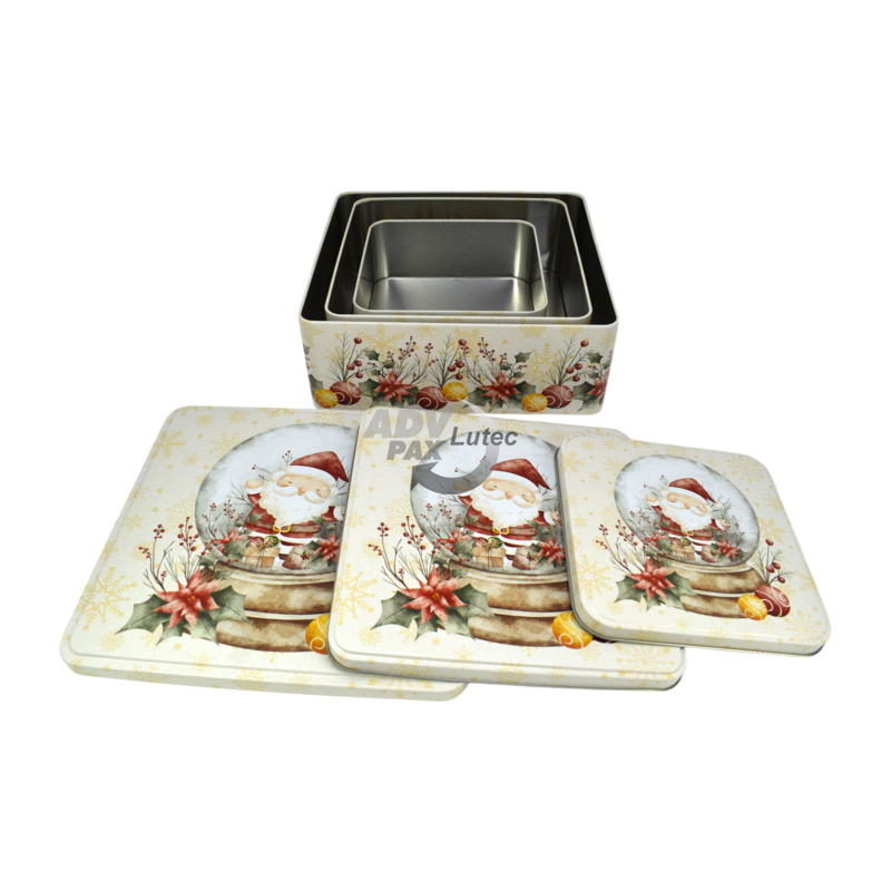 Weihnachtsdose Winterzauber Set Eckig