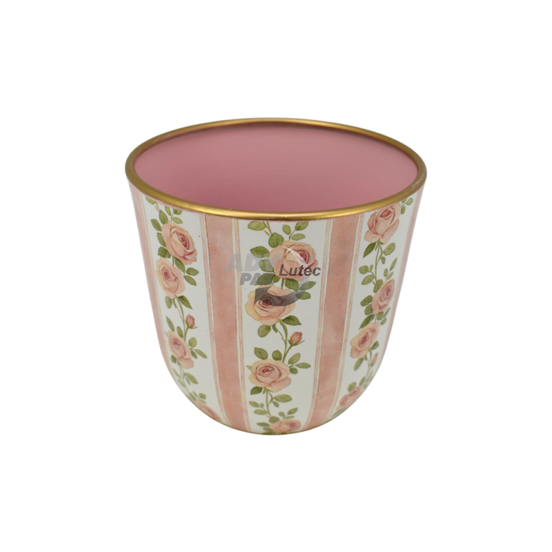 dekorative Metalldose im Vintage-Rosendesign Rosentraum 