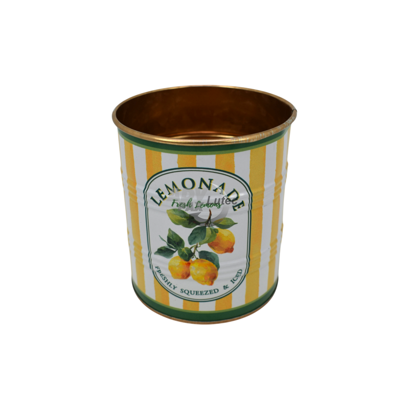 dekorative Metalldose im mediterranen Zitronendesign Bella Limone 
