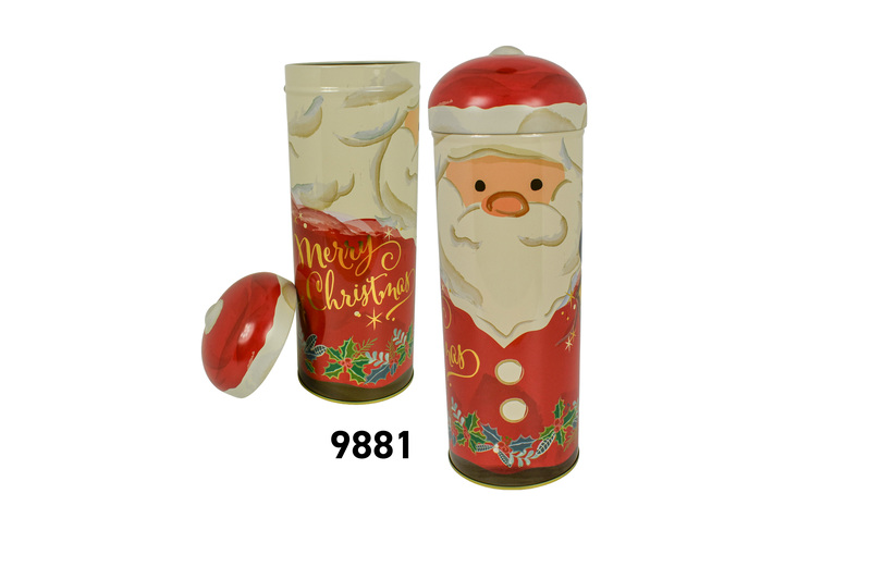 Weihnachtsdosen Geschenkdose Keksdose Santa lang, Sonderform