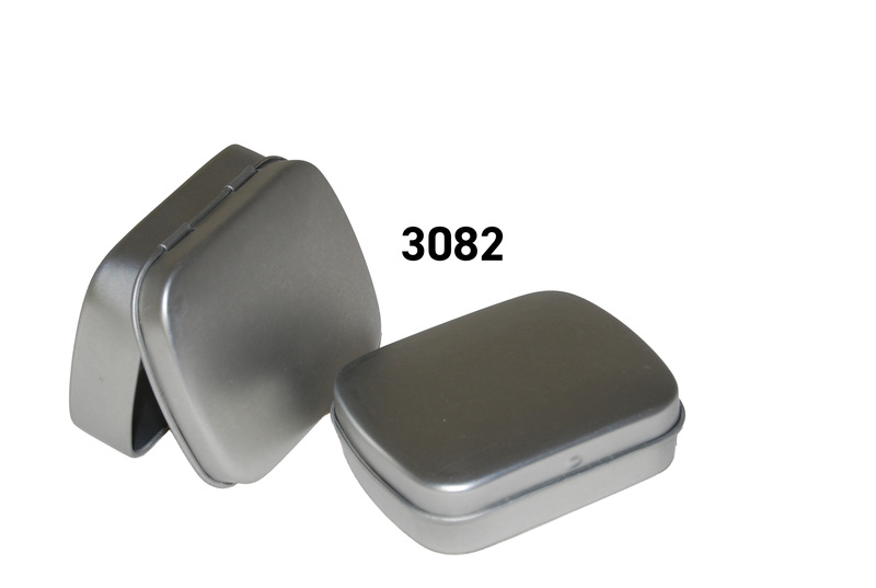  Rechteckige Scharnierdeckeldose Metalldose Pastillendose Pocket tin blank