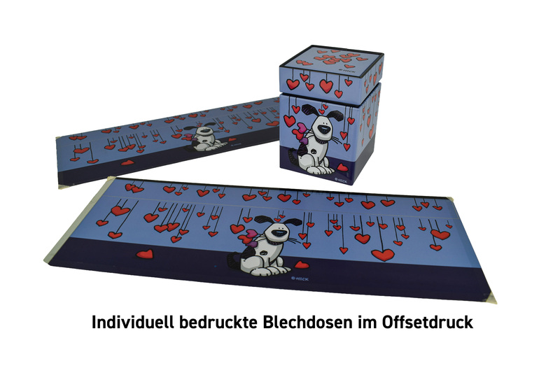 Individuelle Blechdosen für Marken und Produkte; Offsetdruck