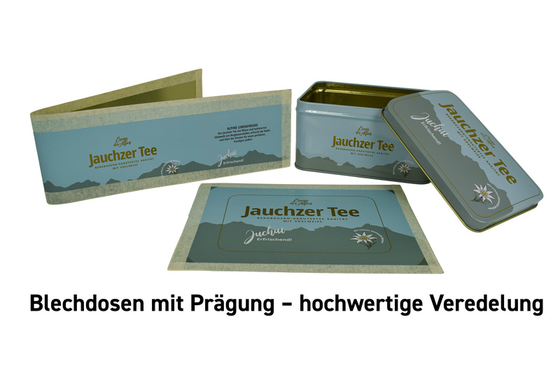 Blechdosen mit Prägung – hochwertige Veredelung