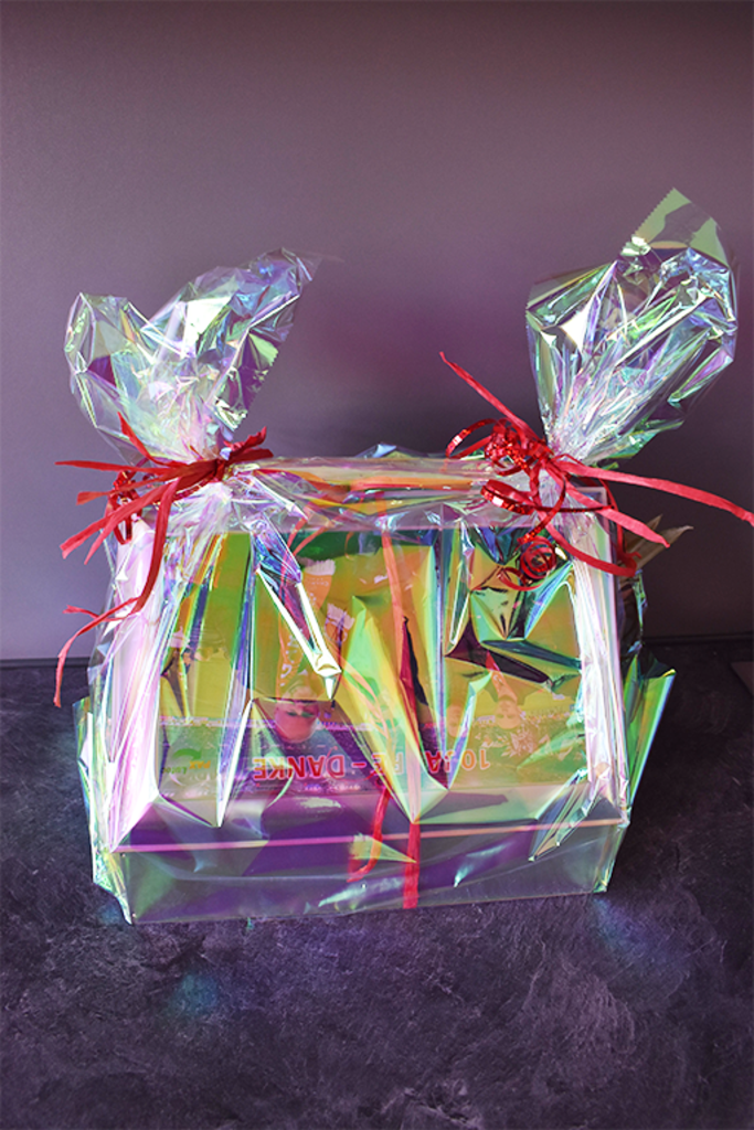 Individuell bedruckte Metalldose mit Digitaldruck als Mitarbeitergeschenk zum 10-jährigen Jubiläum bei ADV PAX Lutec