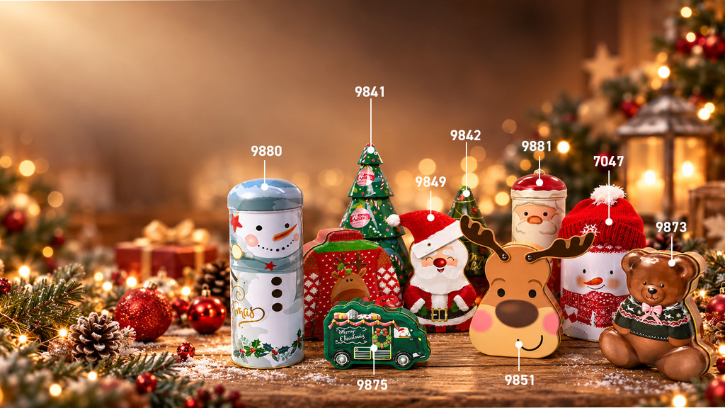 Weihnachtsdosen mit Logo und individuellem Design