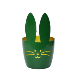 Themen: Windlicht Rabbit grün