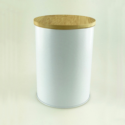 Unsere Produkte: Bambusdeckeldose white, Art. 2120