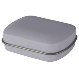 Pillendosen: Pocket tin mini silver