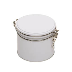 Unsere Produkte: Bügelverschlussdose mini white, Art. 6015