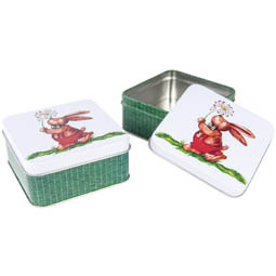 Unsere Produkte: Hase Korb Quadrat, Art. 6202