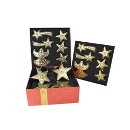 Quadratische Dosen: Christbaumschmuck