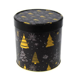 Runde Dosen: Lebkuchen Christmas Trees, Art. 7090