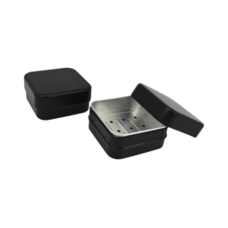 Muffindosen: Soap square black