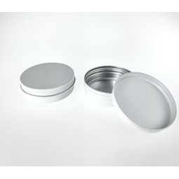 Okrągłe puszki: runde Aluminiumdosen in weiss