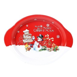 Themen: Tray snowman oval