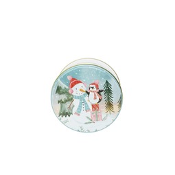 Runde Dosen: Dose Winter Schnee Weihnachten